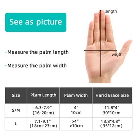 Fanwer Fanwer Stroke Resting Hand Splint - Night Immobilizer Wrist Finger Brace for Flexion Contractures, Functional 5 Finger Stabilizer Wrap - for Muscle Atrophy Rehab, Arthritis, Tendonitis (Left, Large)