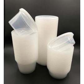 24 Pack - 32 oz Clear Plastic Deli Containers with Lids - BPA Free and Microwavable Disposable Kitchen