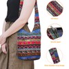 KARRESLY Bohemian Cotton Hippie Crossbody Bag Hobo Sling Bag Handmade