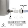 TopQuaFocus TopQuaFocus Stainless Steel Enema Bucket Kit - 2 Qt,