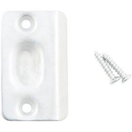 Stone Harbor Hardware Ball Catch Strike Plate, 2-1/4" x 1-3/8", Satin Chrome