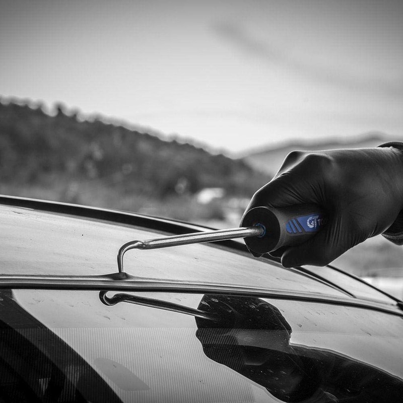 Glass Technology Double Bend Rubber Hook Tool - Long