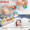 FontFable Bath Toy Organizer with 3 Compartment Horizontal Large Openings,