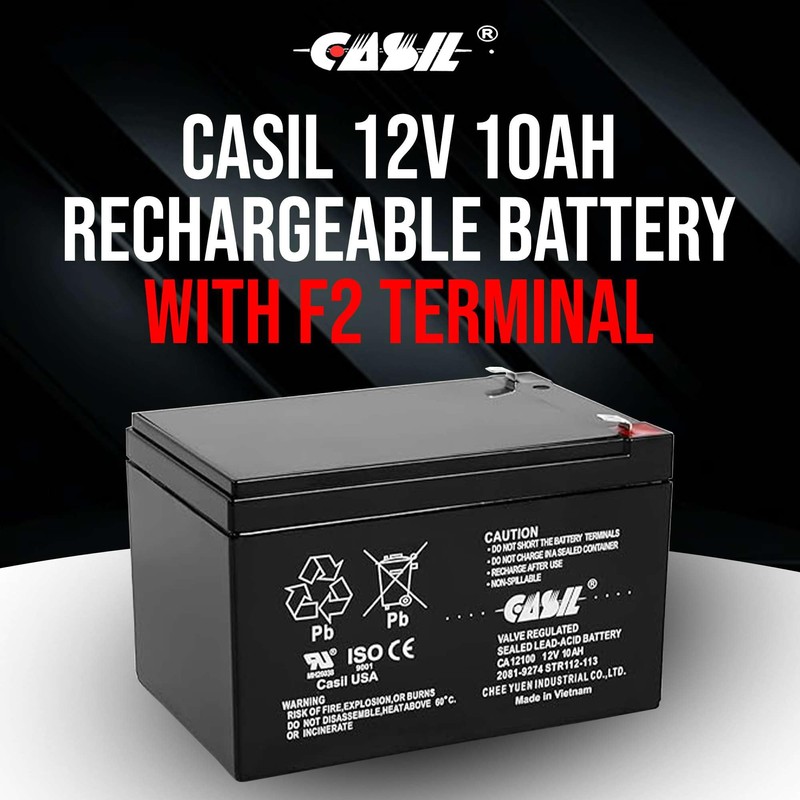 Casil 12v 10ah Battery Compatible with 2081-9274 Simplex Fire Panel