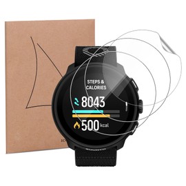 CONAPIKA Schutzfolie für Suunto Run, 3 Stück Ultra-klar Vollabdeckung TPU Hohe Empfindlichkeit Displayschutzfolie Anti-Kratzen Anti-Öl Anti-Blasen Wasserdicht Displayschutz
