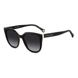 Carolina Herrera Women's HER 0144/S Sunglasses, KDX/9O Black Nude, 53, Kdx/9o Black Nude