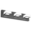 Ralbay LED Modern Black Bathroom Vanity Lights 3 Lights Acrylic
