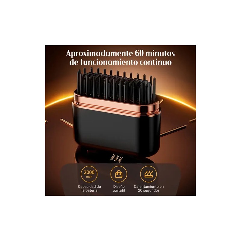 Alisador De Pelo Glambrush Mini,3 Temperaturas,2026