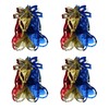 Foil Ceiling Decorations Multi Colour Christmas 2 Tone - Set