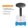 sourcing map Kitchen Faucet Hole Cover Copper, 2" Sink Hole