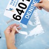 20 Pack Race Bib Display Vinyl Protector Sheets, Clear Race