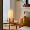 Fengarolam Modern Small Table Lamps, Nightstand Lamp with Linen Fabric