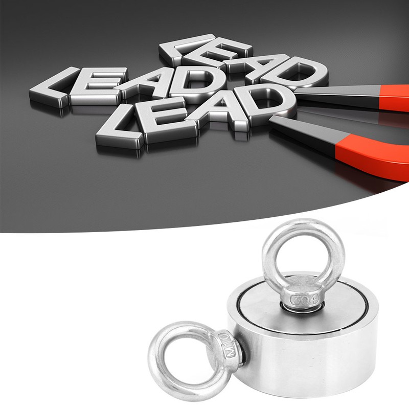 Double Sided Double Ring Salvage Magnet Super Strong Magnets for