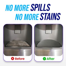 Refrigerator Drip Catcher for Water Tray, Absorbent Pad for Refrigerator Drip Tray, Protects Water Spills, No More Water Stains (Semi-Circular)