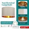 GIGGI Fabric Lamp Shades with Golden Inner Light Shade Ceiling