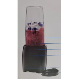 Mainstays Single Serve Personal Blender 15 Oz 220 Watt Motor With Travel Cup