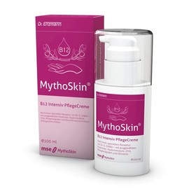 MythoSkin B12 intensiv Anti-Aging Creme 100 ml, straffend & regenerierend, Vitamin B3, B5, Biotin, A, E, Zink, Hyaluronsäure, Urea & Olivenöl
