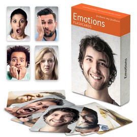 Picture My Picture Emotions Volume 1 Flash Card Set – Speech Therapy Tool for Vocabulary, Communication & Thinking, Scratch-Resistant with Activity Guide, Suitable for Education, ESL & ABA – Set of 40