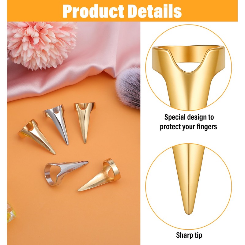 20PCS Stitch Braid Tool Finger, Hair Parting Tool for Women