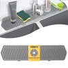 COBETE Kitchen Sink Splash Guard, 24in Faucet Mat Splash Catcher,
