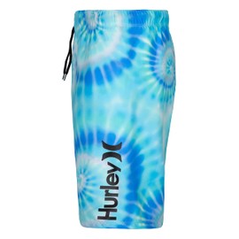 Hurley Boys Pull On Swim Trunks, Blue Tie Dye, XL