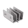 uxcell Glass Hinge Cabinet Door Hinge Glass Clamp,Stainless Steel, for