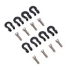 8pcs Metal Front Rear Bumper Trailer Hook for 1/24 RC