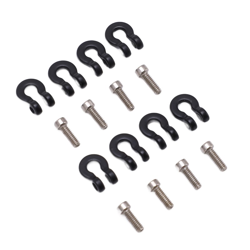 8pcs Metal Front Rear Bumper Trailer Hook for 1/24 RC