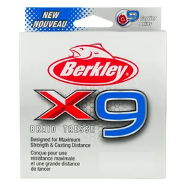 Berkley X9 Braided Superline Crystal 50lb Test | 69lb | 31.5kg 328 Yards | 300m Fishing Line Perfect for Freshwater and Saltwater Environments