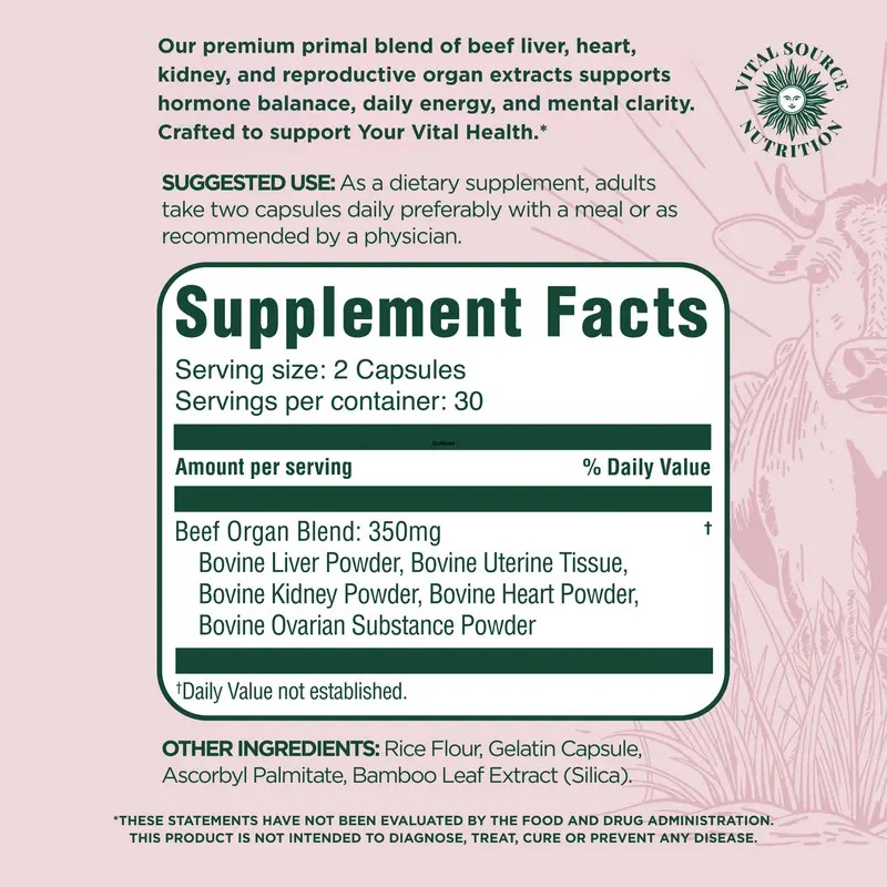 Vital Health Blend Capsules – Plant-Based Formula for Daily Wellness