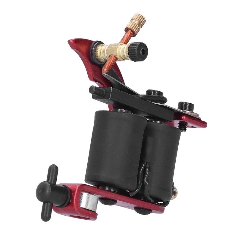 Red Portable Alloy Coil Tattoo Machine Casting Beginner Tattooist Tattoo