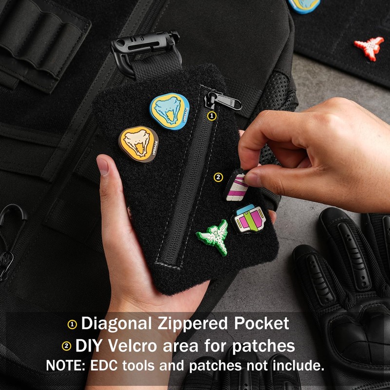 VIPERADE VE23 Small EDC Bag Organiser, EDC Pouch Pockets, Small
