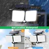 ALUSSO® Solar Lights Outdoor with Motion Sensor, 3000K-6500K Changeable Dimmable