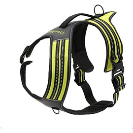 Truelove TLH5551 Prevents Tugging Dog Harness with Handle Soft Padded Pet Dog Harness Vest, Reflective Material (S, Neon Yellow)
