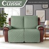 KinCam Waterproof Loveseat Recliner Cover, Non-Slip Reclining Couch Covers for