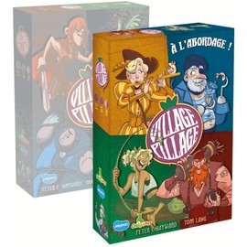 Origames - Village Pillage, à l’abordage - Jeu Rapide et en simultané - Jeu de Deck-Building apéro, ruse, Party - 2 à 5 joueurs - Français - 85111