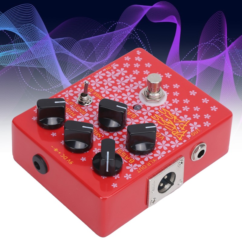 Bass Guitar Effects Pedal Driver with DI Tube Amplifier XLR
