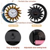 shumi Sun and Moon Outdoor Clock, Decorative Wall Clock for