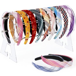 Suneerplay Headband Holder Clear, Acrylic Head-band Organizer, Headband Holder Organizer, Head-band Display Stand, Hairband Storage Stand, Hairband Stand for Women and Girls