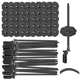 FUTRPOW 100 Sets Nylon Fasteners Clips for Solar Panel Bird Guard,Critter Guard Clips for Attaching Wire Mesh to Solar Panels,Solar Panel Guard Clips, Solar Panel Clips for Squirrel Proof Bird Fence