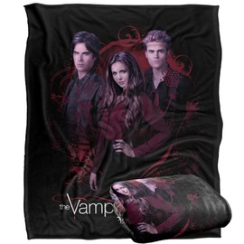 VAMPIRE DIARIES DAMON(SOMERHALDER), ELENA(DOBREV), STEFAN(WESLEY) Silky Touch Super Soft Throw Blanket 152 x 127 cm