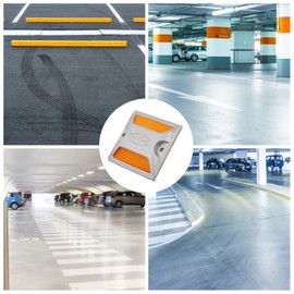 POPETPOP 2pcs Reflective Driveway Markers Aluminum Roadside Emergency Reflectors for Enhanced Visibility Weatherproof Road Markers for Safe Navigation and Security at Night