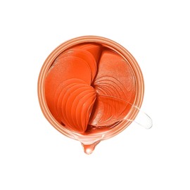Parches Para Ojos Hidrogel con Extractos Naturales - Parches Para Ojeras con Ácido Hialurónico - Parches para Contorno De Ojos - Parches Antiarrugas Parches Correctores de Ojeras y Bolsas en los Ojos (60 piezas) (Extracto de Naranja)