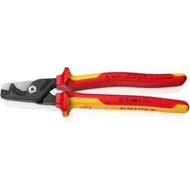 KNIPEX StepCut XL 95 18 225 Cable Shears with Step Cut Insulating Multi-Component Handle, VDE Tested Burnished 234 mm