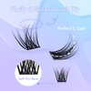Obeyalash (Canna-WL016) Individual Eyelashes, 84 Pieces, Cluster Lashes, C Curl,