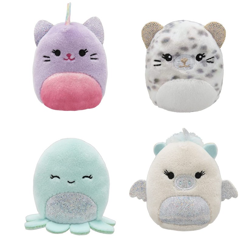 Squishville SQM0327 Glitter Squad, Super Soft Mini Squishmallows, 5 cm