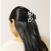 RINKALAND Hair Claw That Holds Firmly, Large, Large, Rhinestones, Glamorous