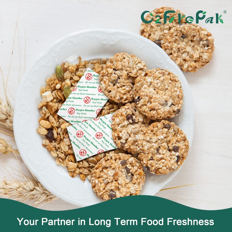 O2frepak 500CC(50-Pack) Food Grade Oxygen Absorbers Packets for Home Made