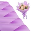 BEISHIDA BEISHIDA 20 PCS Purple Floral Wrap Matte Floral Wrapping