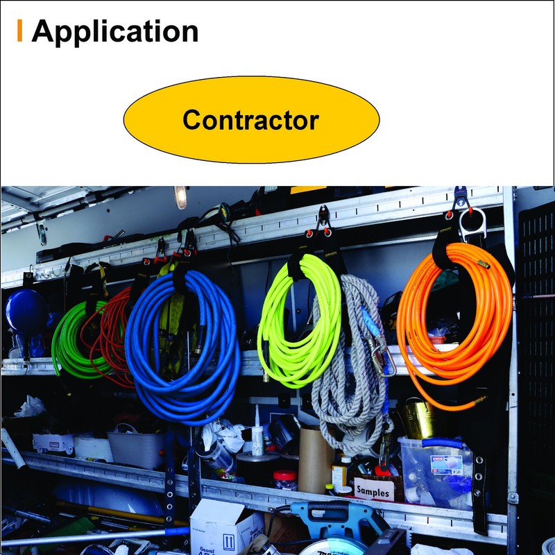 Alibasics Heavy Duty Hook and Loop Universal Utility Storage Straps,